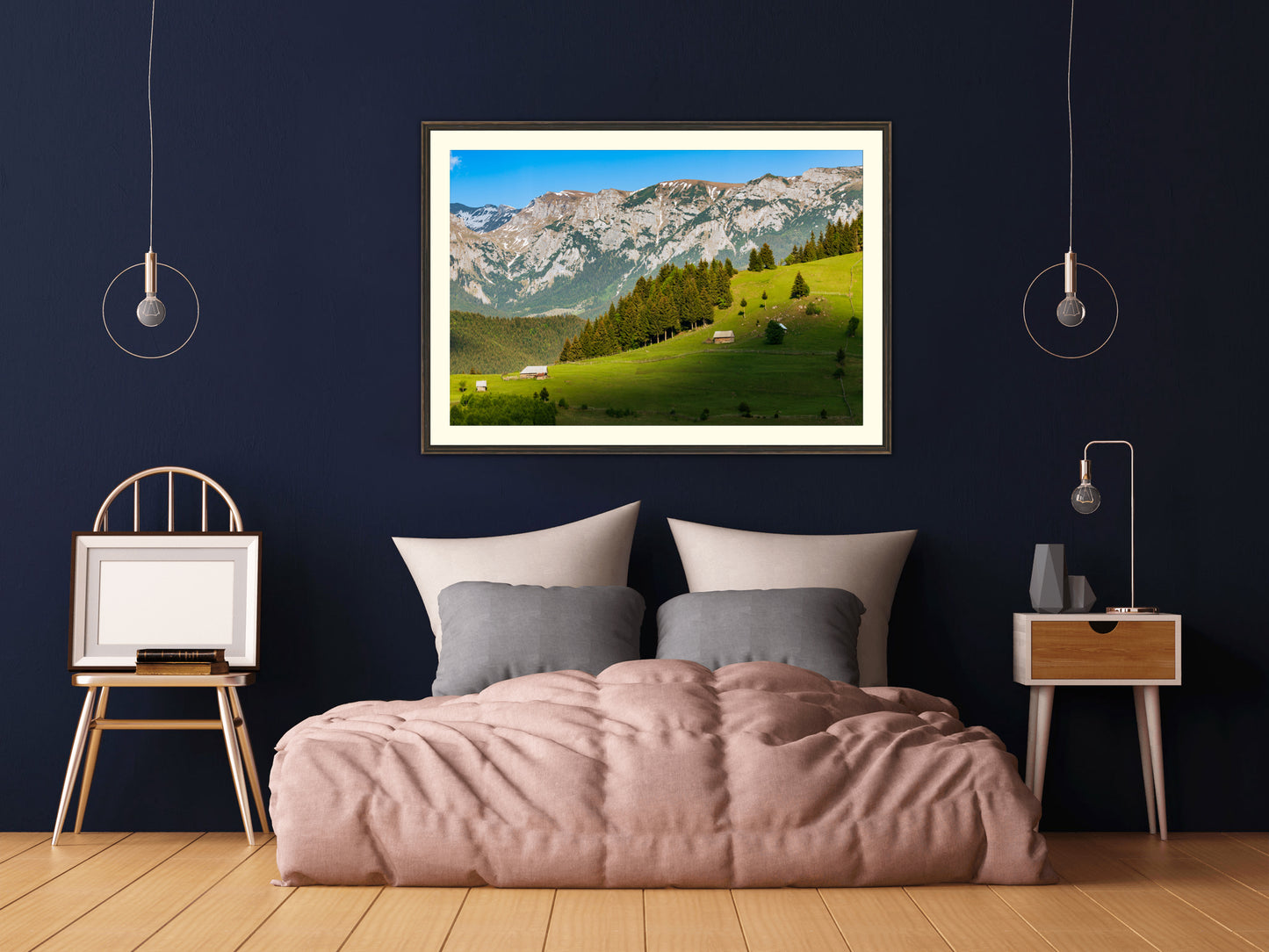 Moeciu and Bucegi Mountains, Romania