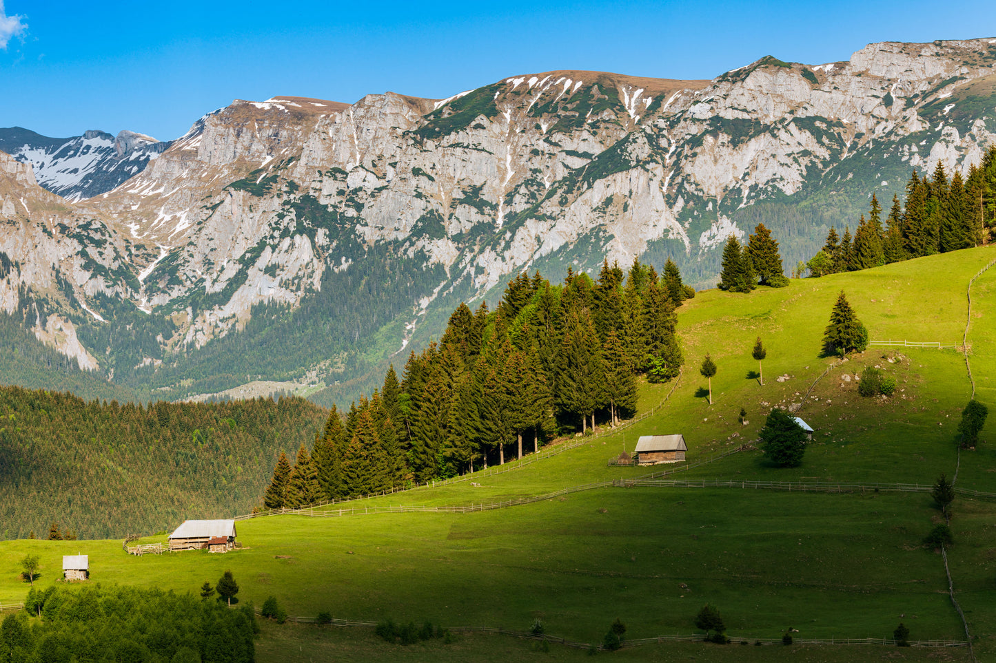Moeciu and Bucegi Mountains, Romania